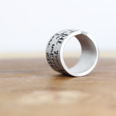 Inspiration Ring, Custom Word Ring - image4